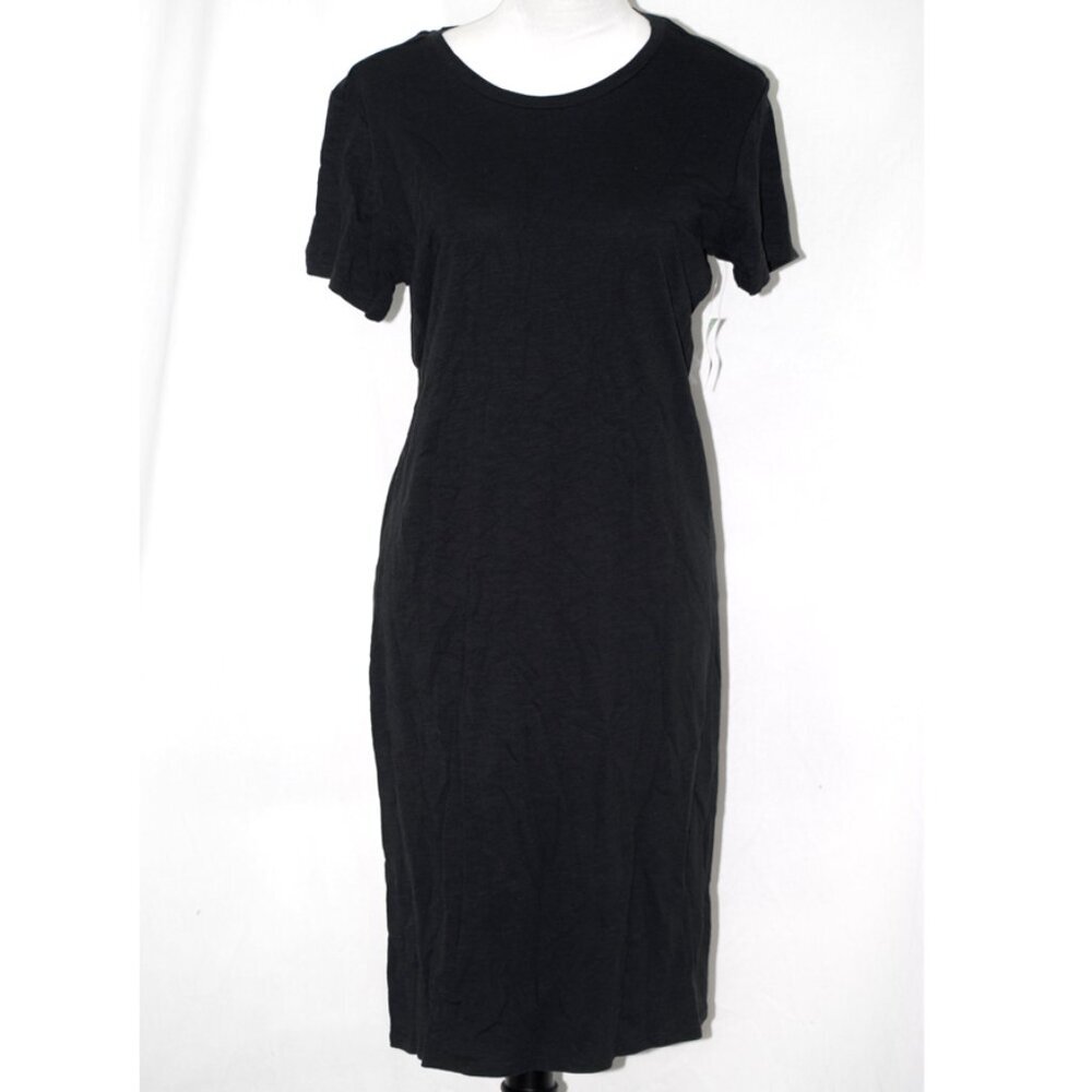 NWT dip Womens Medium Black Tshirt Dress Short Sleeve Above the Knee
